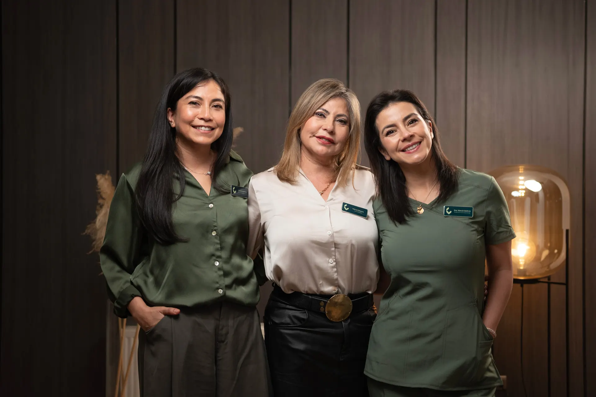 Carolina Valdivia, Marcia Delgado y Dra. Marcia Valdivia